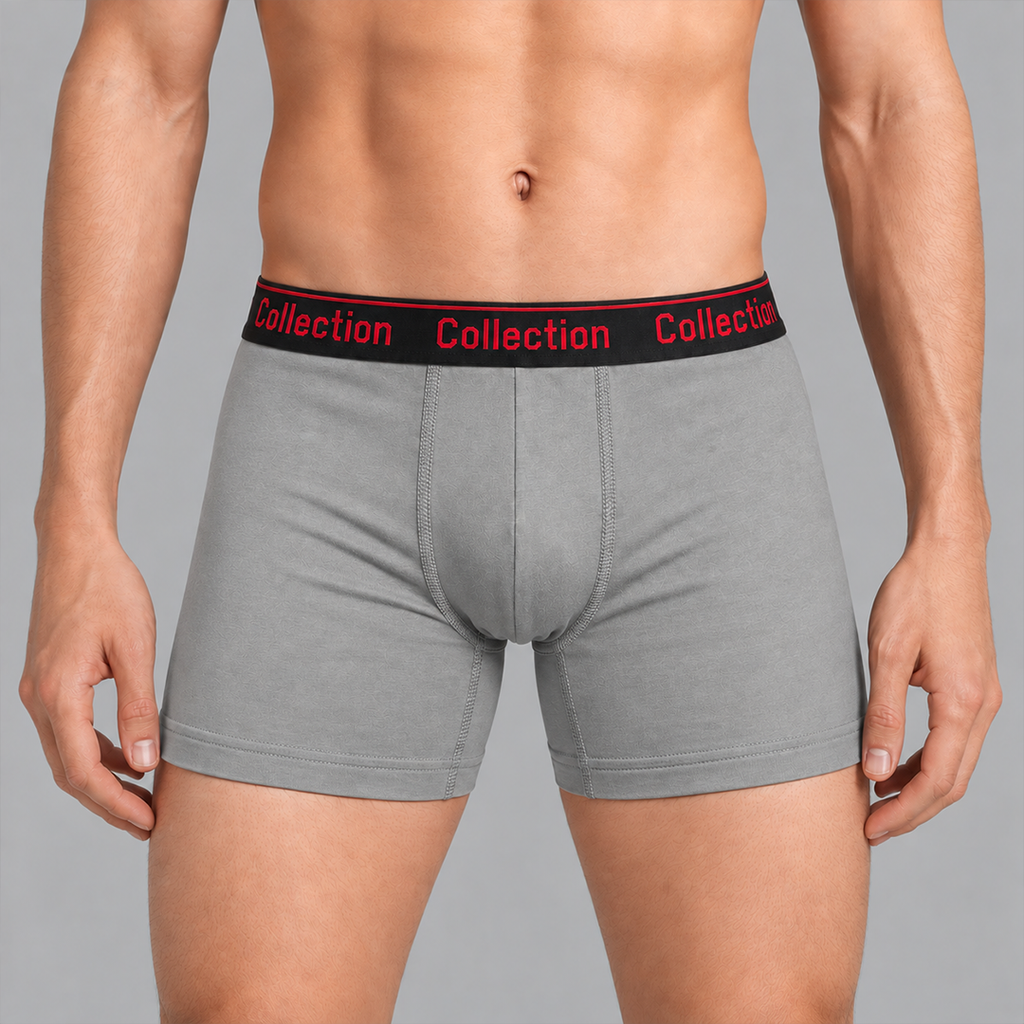 COLLECTION RIB BOXERS (Grey)