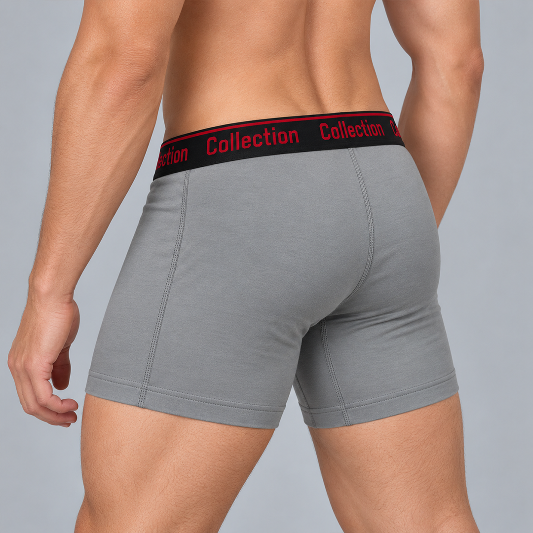 COLLECTION RIB BOXERS (Grey)