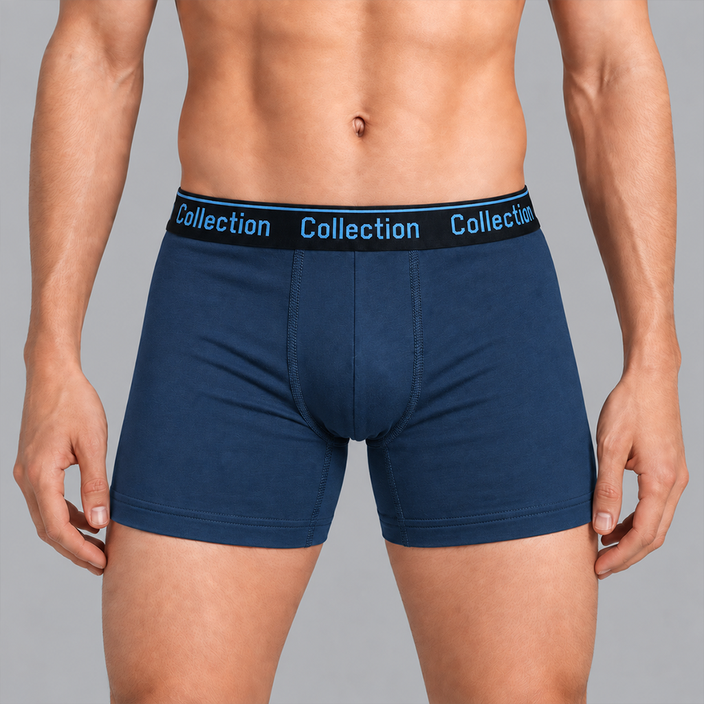 COLLECTION RIB BOXERS (Slate Blue)