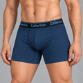 COLLECTION RIB BOXERS (Slate Blue)