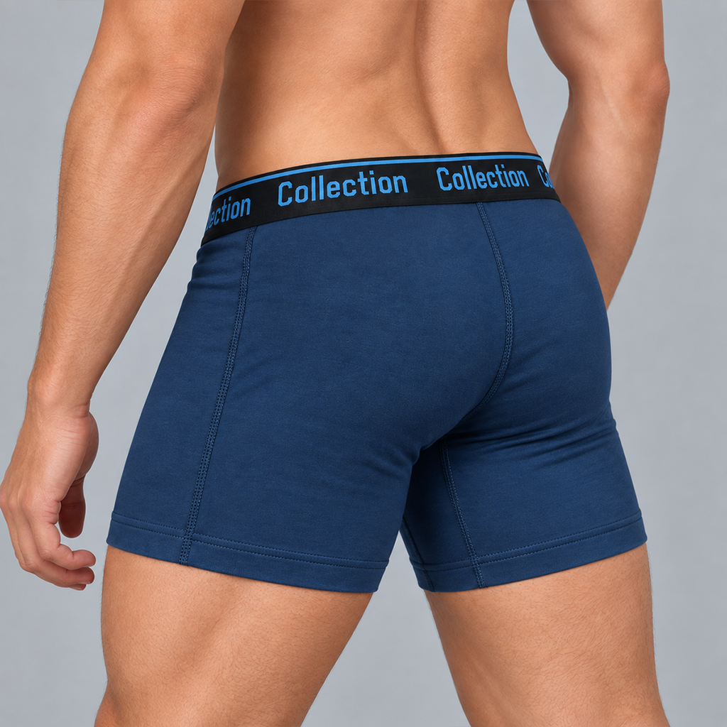 COLLECTION RIB BOXERS (Slate Blue)