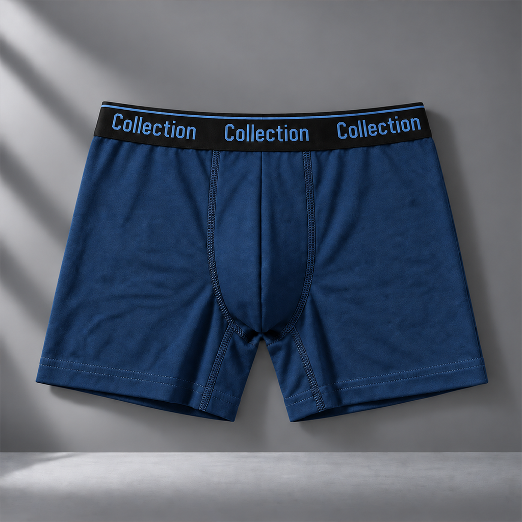 COLLECTION RIB BOXERS (Slate Blue)
