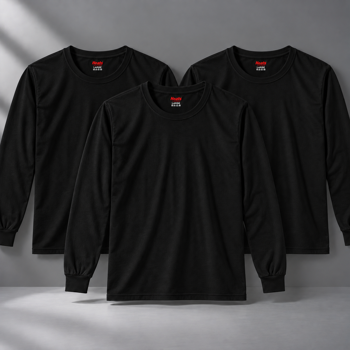 PACK OF 3 HEATS ROUND NECK (Mens)