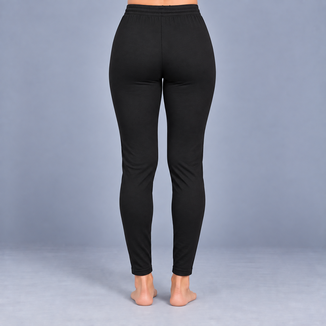 WOMEN COTTON LEGGINGS (Black)